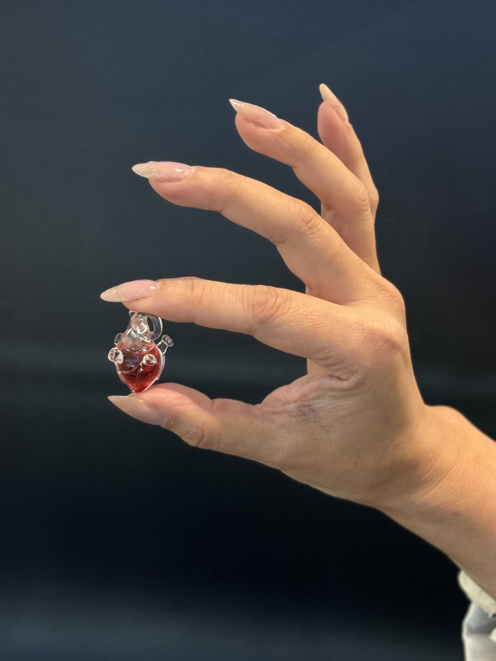 CarrieAway Glass Corazón — Handblown Glass Heart Pendant