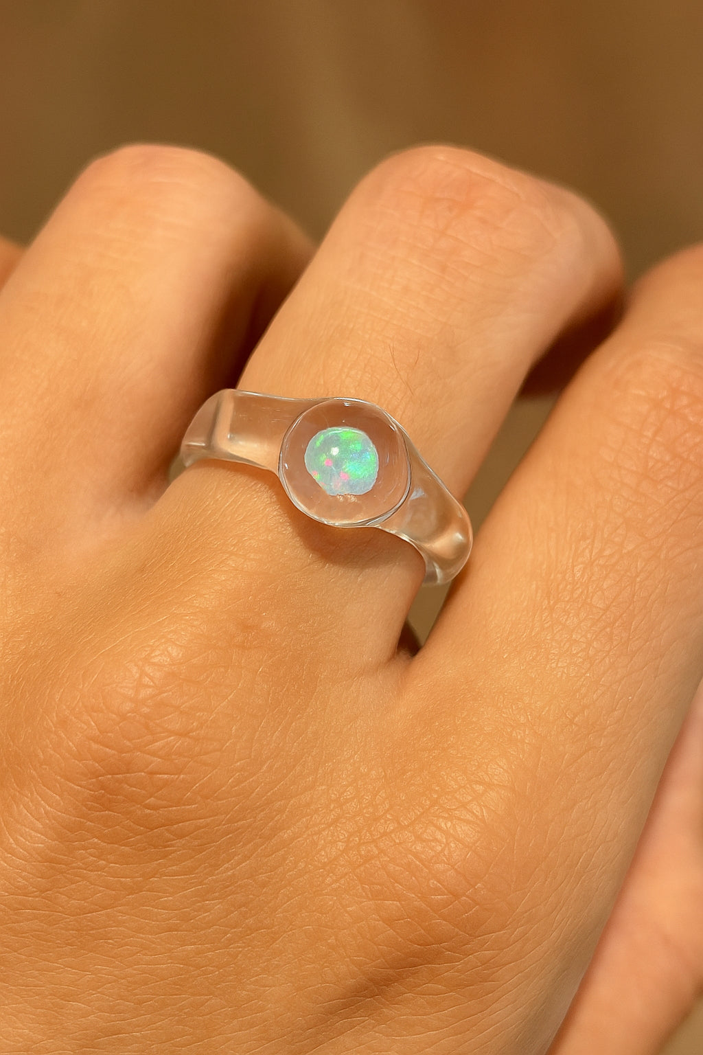 CarrieAway Glass Opal Ring